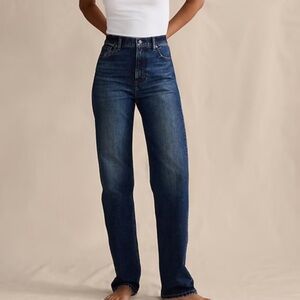 Banana Republic High Rise 90’s Straight Leg Jeans Size 10